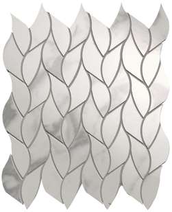 Carrara Superiore Leaves Mosaico 25.9x30.9 (259x309)