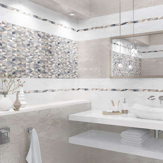 Плитка для ванной Alma Ceramica Intarsio