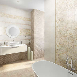 Плитка для ванной Alma Ceramica Sensa