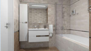 Плитка для ванной Ceramica Classic Bastion beige