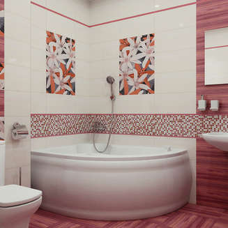 Плитка для ванной Ceramica Classic Роскошная мозайка