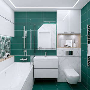 Плитка для ванной Concept GT Green mix 4