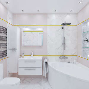 Плитка для ванной Concept GT White mix 3