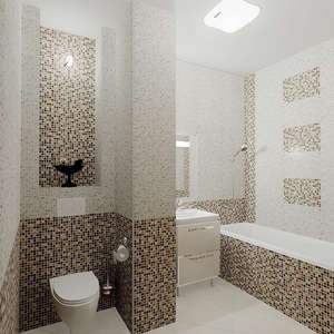 Плитка для ванной EcoCeramic Romanmosaic