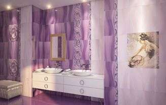 Плитка для ванной Gracia ceramica Arabeski purple