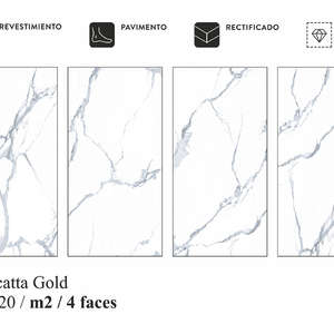 Керамогранит ITC Calacatta Gold