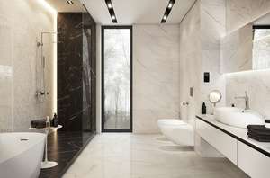Плитка для ванной Mei Carrara Pulpis