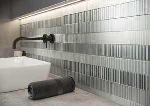 Плитка для ванной Mei Concrete Stripes
