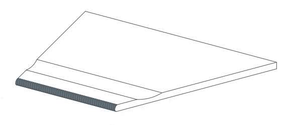 Atlas Concorde Drift Grey Bordo Piscina Angolo Dx