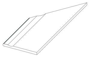 620090000804 Керамогранит Ступень Atlas Concorde Drift Grey Bordo Piscina Angolo Sx 30x60 (300x600)