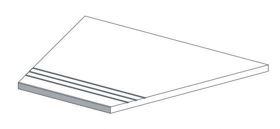 Atlas Concorde Drift White Gradino Lineare Angolo Dx