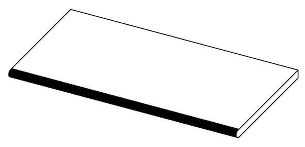 620090000899 Керамогранит Ступень Atlas Concorde Rinascente Clay Round LASTRA 20mm 30x60 (600x300)