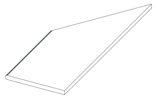 Atlas Concorde Rinascente Grey Round Angolo Sx LASTRA 60x30