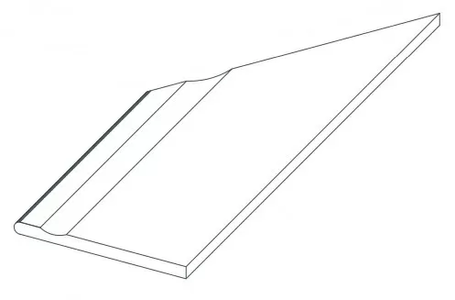 620090000922 Керамогранит Ступень Atlas Concorde Rinascente Grey Bordo Piscina Angolo Sx LASTRA 20mm 30x60 (600x300)