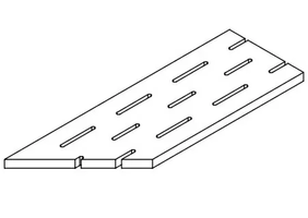 620090000925 Керамогранит Ступень Atlas Concorde Rinascente Grey Griglia Angolo Sx LASTRA 20mm 20x60 (600x200)