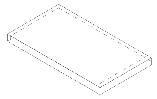 620070802277 Керамогранит Ступень Atlas Concorde Rinascente Clay Scalino Angolo Sx LASTRA 20mm 33x60 (600x330)