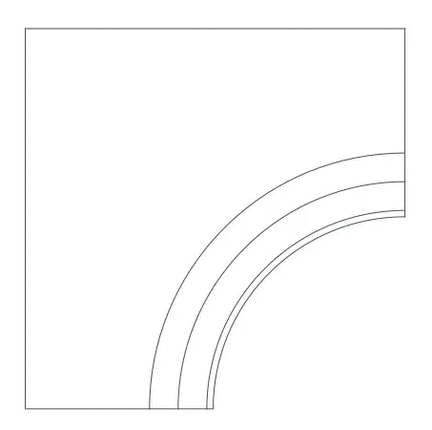 Atlas Concorde Rinascente Clay Bordo Curvilineo Svasato Round LASTRA 60x60