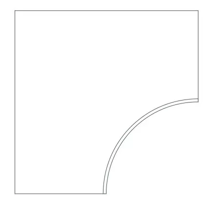 620090000909 Керамогранит Ступень Atlas Concorde Rinascente Clay Bordo Curvilineo Round LASTRA 20mm 60x60 (600x600)
