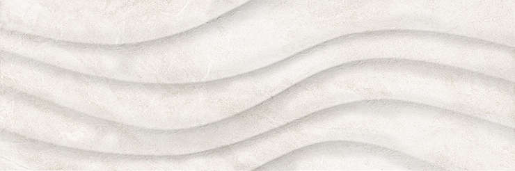 Альма Керамика Demi Белая рельефная волны