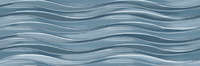Синяя Волны Рельефная (600x200)