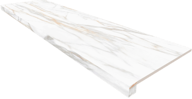 Декор керамогранит Ametis by Estima Подоконник угловой SM02 Supreme Gold Полированный без бокового выступа (правый) 33х120 (1200x330)