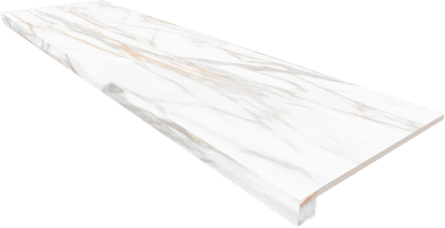 Декор керамогранит Ametis by Estima Подоконник угловой SM02 Supreme Gold Полированный без бокового выступа (левый) 33х120 (1200x330)