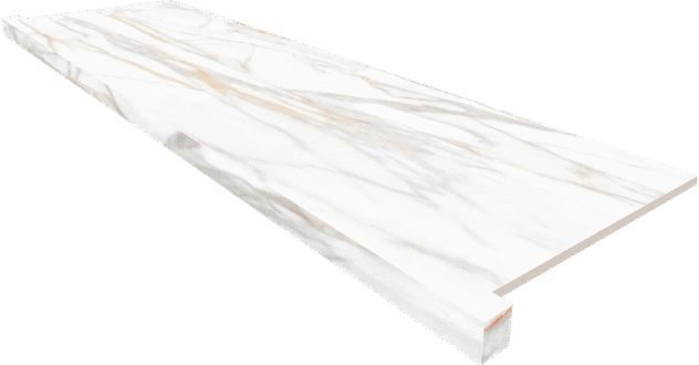 Декор керамогранит Ametis by Estima Подоконник фронтальный SM02 Supreme Gold Неполированный с боковыми выступами 33х120 (1200x330)