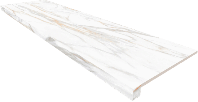 Декор керамогранит Ametis by Estima Подоконник угловой SM02 Supreme Gold Неполированный без бокового выступа (правый) 33х120 (1200x330)