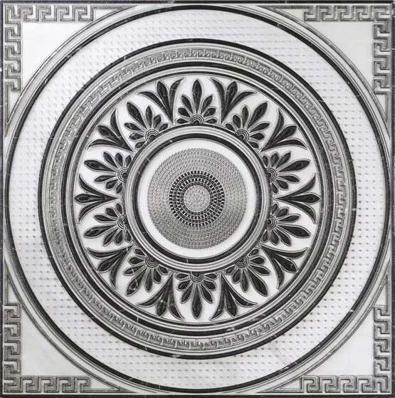 Комплект декора для стен Ape A033378 Vita Roseton Navona 60*60 (600x600)