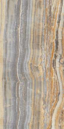 Ариостеа Ultra Onici Grey Onyx Vein Cut Luc. Shiny 75x150 6mm