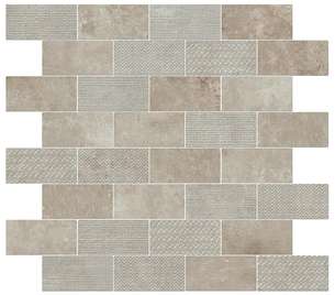 9AKC Мозаика Atlas Concorde (Италия) Aix Cendre Minibrick Tumbled 30,5x30,5 (305x305)