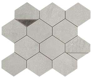 9BNA Мозаика Atlas Concorde (Италия) Blaze Aluminium Mosaico Nest 29.4x25.8 (294x258)