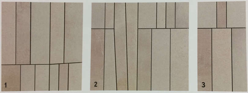 A19U Керамогранит Atlas Concorde (Италия) Canone Inverso 1 (Consists in 3 modules) 81x32 (810x390)