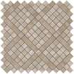 9MVB Мозаика Atlas Concorde (Италия) Marvel Travertino Silver Diagonal Mosaic 30.5x30.5 (305x305)