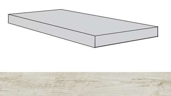 620070001384 Ступень Atlas Concorde Iconic White Scal.160 Ang.Sx/Айконик Вайт Ступ.160 Угл.Лев 33x160 (1600x330)