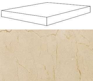 620070000764 Ступень Atlas Concorde Supernova Stone Cream Scalino laterale dx 33x120 (1200x330)