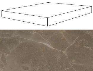 620070000766 Ступень Atlas Concorde Supernova Stone Grey Scalino laterale dx 33x120 (1200x330)