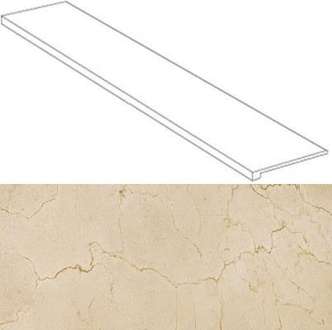 620070000768 Ступень Atlas Concorde Supernova Stone Cream Scalino laterale sx 33x120 (1200x330)