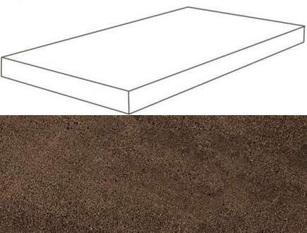 620070001102 Ступень Atlas Concorde Moka Scalino Angolare DX 33x120 (1200x330)