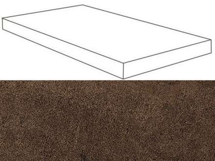 620070001107 Ступень Atlas Concorde Moka Scalino Angolare SX 33x120 (1200x330)