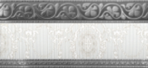 Бордюр настенный Azulejo Espanol Cenefa Alba Platino 10x25 (250x100)