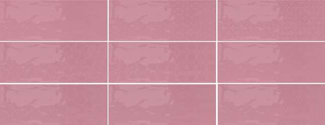 Плитка настенная Azulev Rev. DECOR DIVERSO ROSA SLIMRECT PRI 25x65 (650x250)