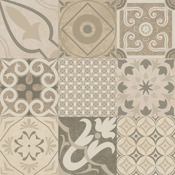 Керамогранит Baldocer Krabi Mix Bone Rect 60x60 (600x600)