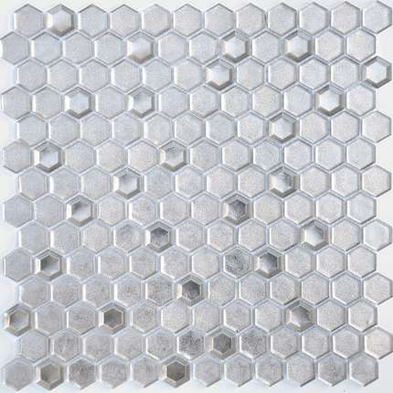 Caramelle Mosaic Alchimia Argento grani hexagon 13x23x6