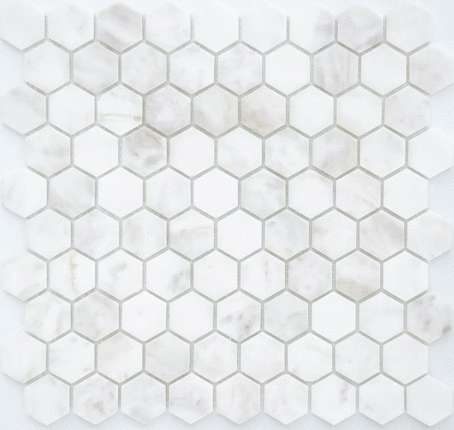Caramelle Mosaic Pietrine Hexagonal Dolomiti bianco MAT hex 18x30x6
