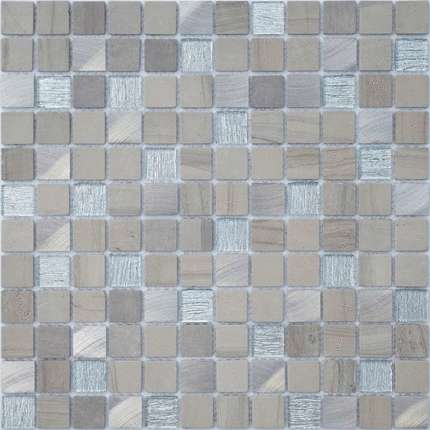 Caramelle Mosaic Silk Way Grey Velvet 23x23x4