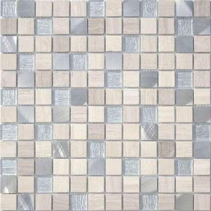 Caramelle Mosaic Silk Way Silver Flax 23x23x4