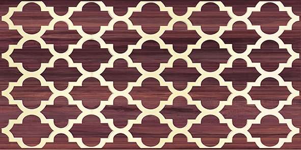 Керамика Классик Buhara Dec. бордовый 25х50