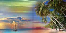 P4D290 Панно настенное Ceramica Classic Панно Tropical Night 80х40 (800x400)