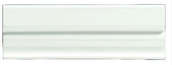 FIV1 Бордюр настенный Ceramiche Grazia Finale White 6,5x20 (200x65)